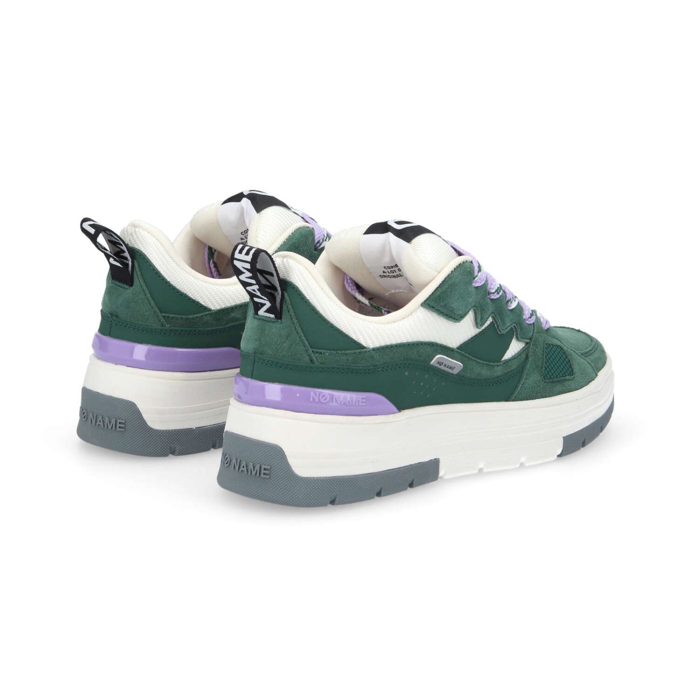 NOLLIE SNEAKER W  -  SUEDE/NUB/STRAW  - VERDE/VIOLA